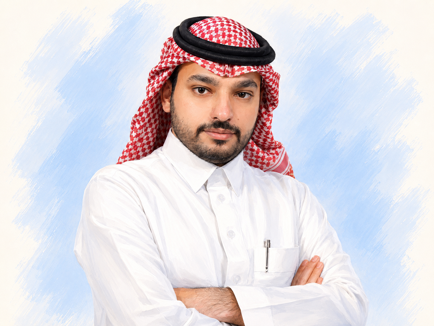 Portrait of Khalid Al Moaiter